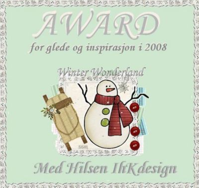 Award: For glede og inspirasjon i 2008